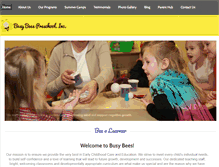 Tablet Screenshot of busybeesedh.com